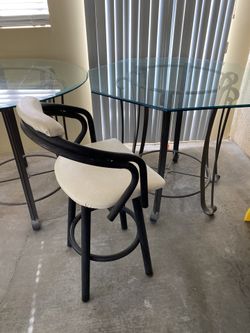 Hexagon Patio Glass Table & Chairs