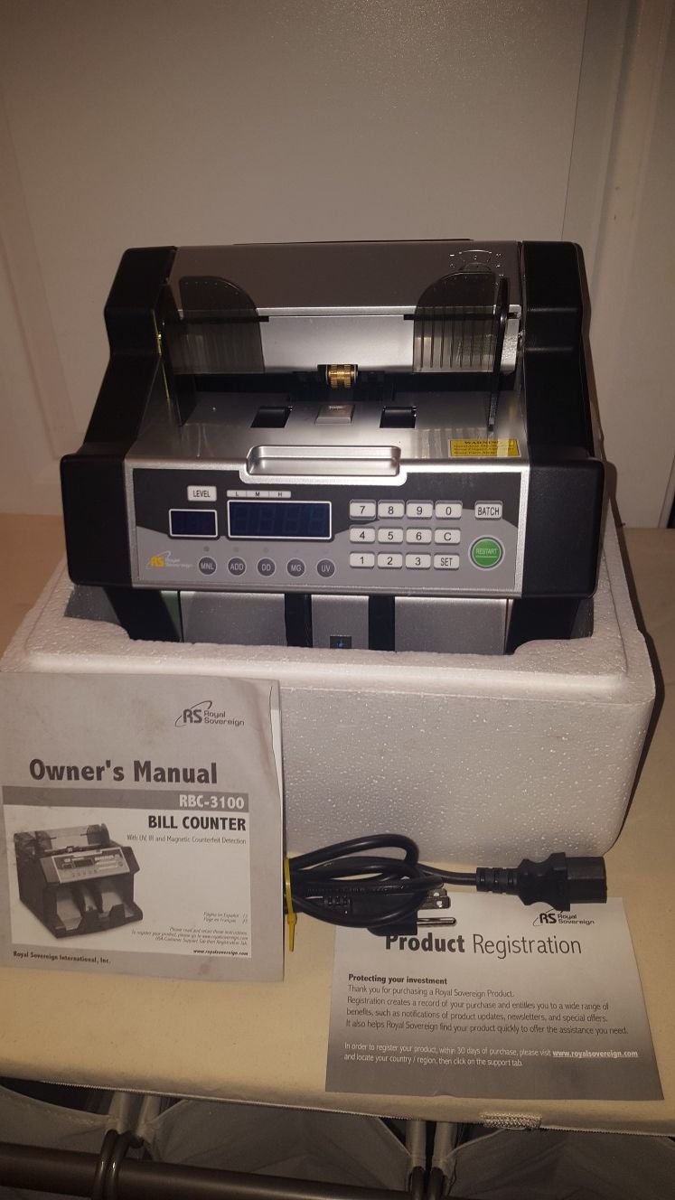 Royal Sovereign RBC-3100 Electric Bill Counter & Counterfeit Detector