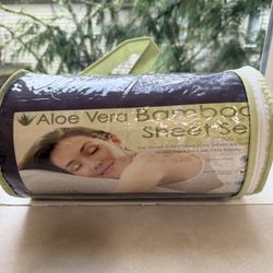 New King Aloe Vera Bamboo Sheet Set