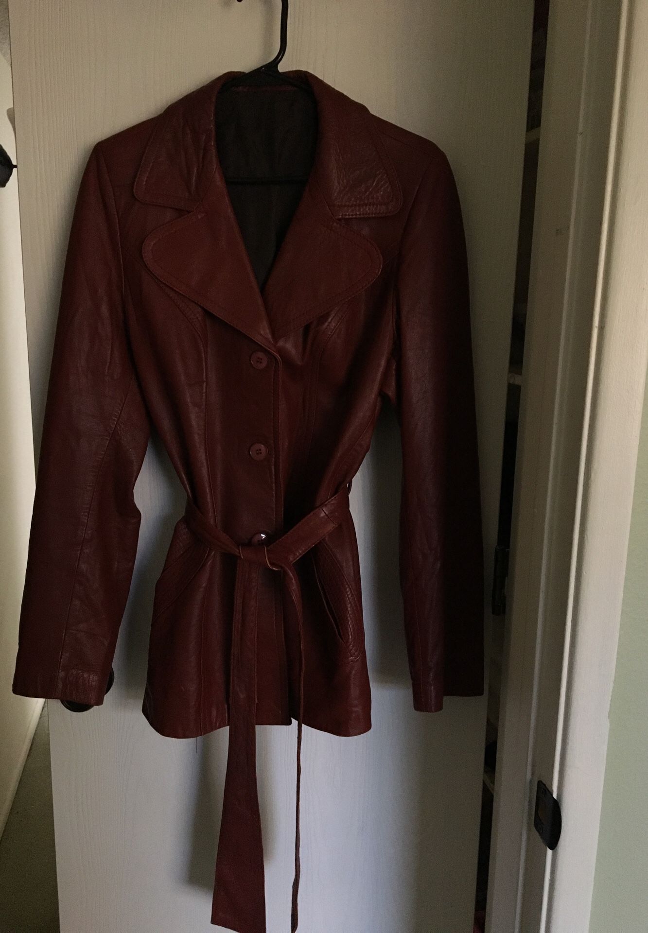 Vintage leather jacket size M