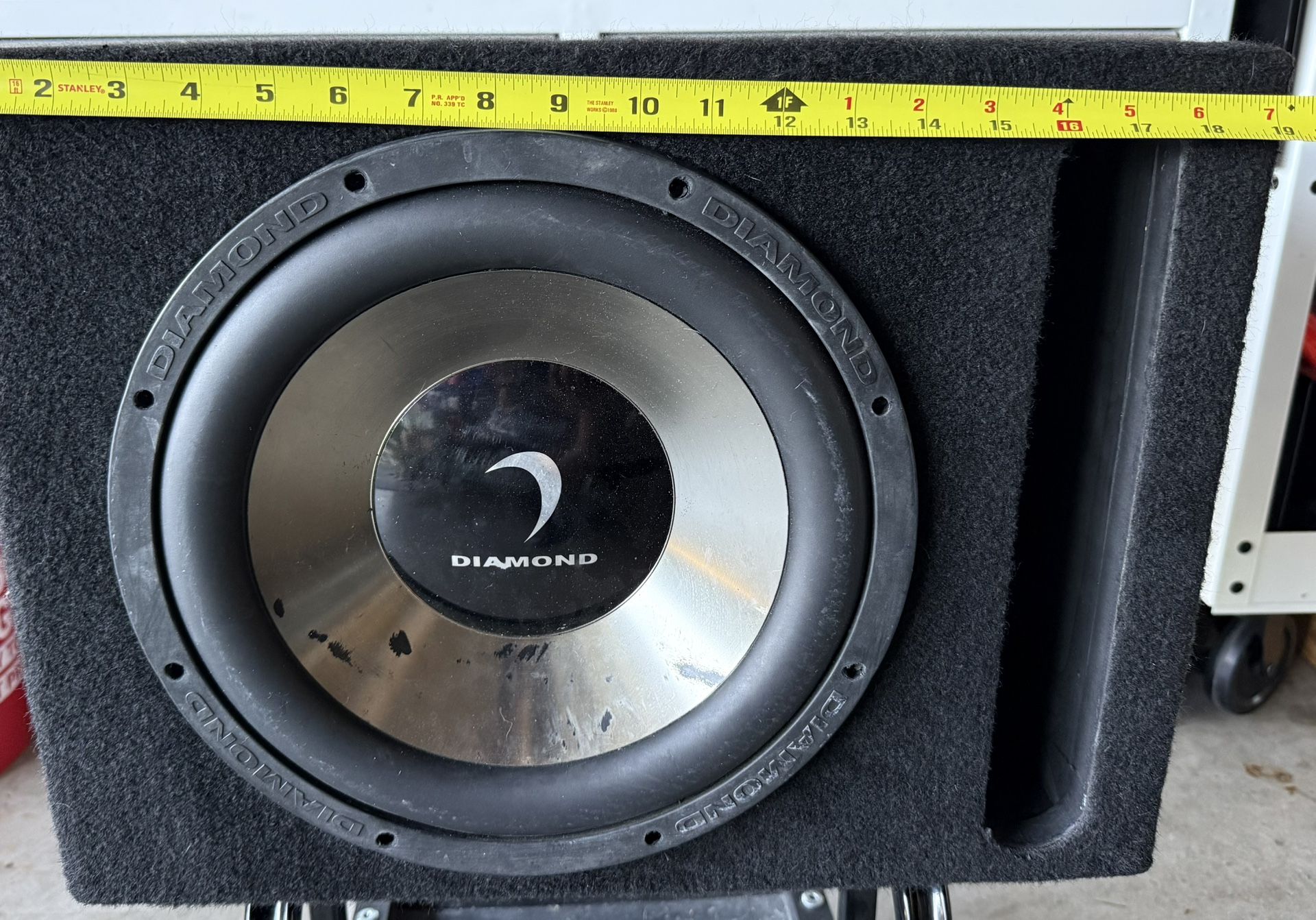 12” Diamond Audio Subwoofer In Ported Box