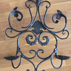 Cast Iron Wall Candle Holder