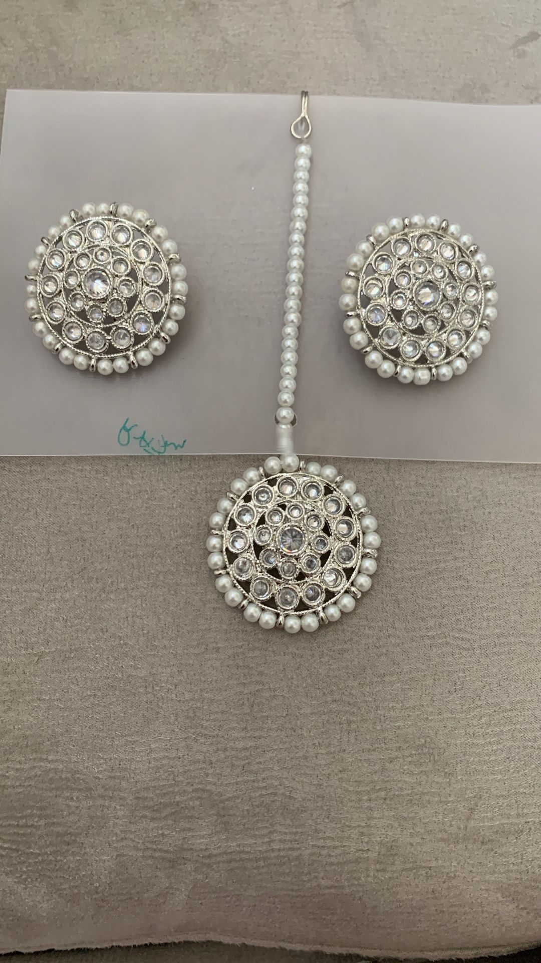 Ear Rings And Tikka Set Brand New
