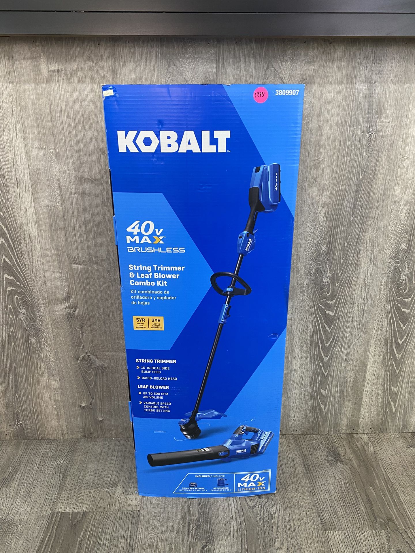 Kobalt 40V Max Brushless String Trimmer & Leaf Blower Combo Kit