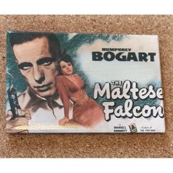 Vintage Humphrey Bogart Magnet The Maltese Falcon By Dashiell Hammett Collectibl