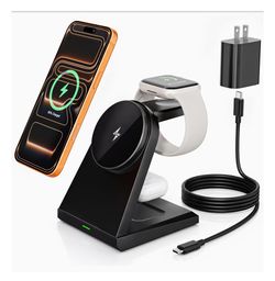 3 in 1 Wireless Fast Charging Station for Apple iPhone, iWatch, Airpods