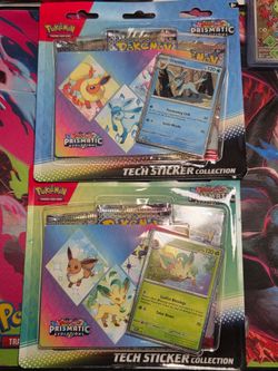 Pokemon Prismatic Evolutions Tech Stickers
