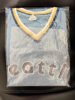 XL Cal Raleigh Seattle Mariners SGA 70s Throwback Jersey 4/18