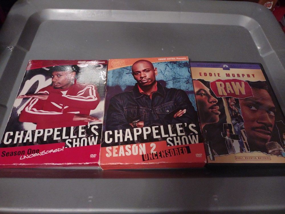 Comedy Central DVD Lot Chappelle's Uncensored Show Season 1 & 2 Eddie Murphy Raw Widescreen
