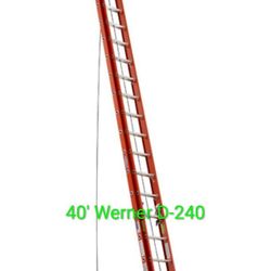 40' Werner D-240-2 X Ladder