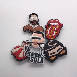 New!! Croc Sandals Pins Charms Jibbitz Encanto Bad Bunny SpongeBob  Myhero Stitch