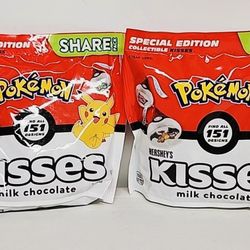 2x Pokemon Hershey's Kisses Share Size Limited Edition 151 Collectable Lot 
