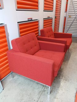 ** HIGH END FLORENCE KNOLL LOUNGE OFFICE CHAIRS 