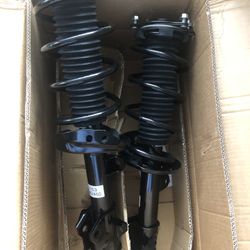 4PCS Front + Rear Shock Struts & Coil Springs For 2007-2011 Honda CR-V  CRV 2.4L