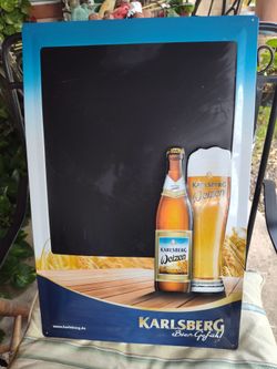 Beer metal sign