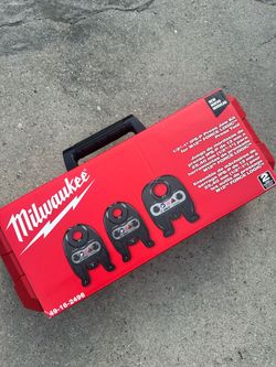 Milwaukee M12 1/2 in. - 1 in. IPS-P BIP Black Iron Pipe Steel MegaPress Press Gas Jaw Kit FORCE LOGIC Press Tools $750 New