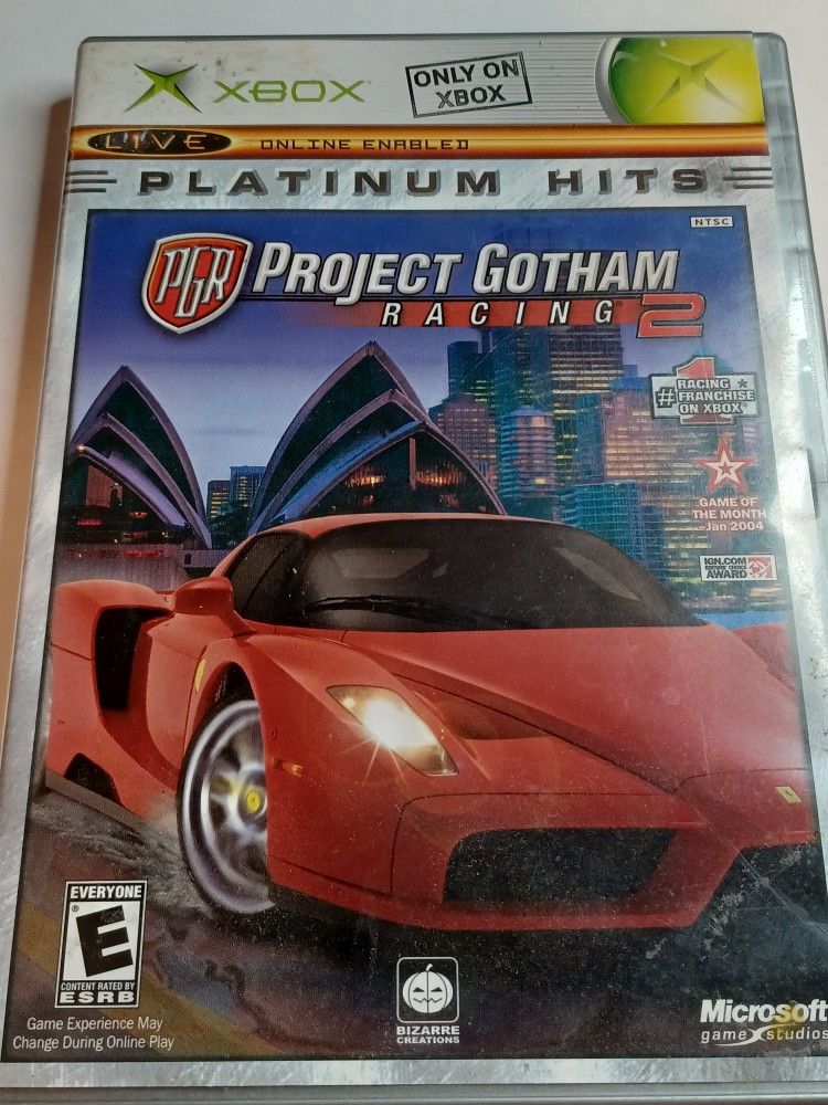 Xbox Project Gotham Racing 2 Platinum Hits Microsoft Clean Disc