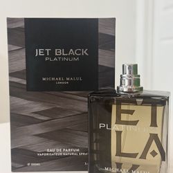 Michael Malul Jet Black platinum Eau De Parfum for men 3.4 fl.oz