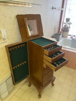 Antique Jewelry Cabinet