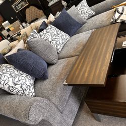 Grey And Blue Sectional LABOR day SALE!!!
