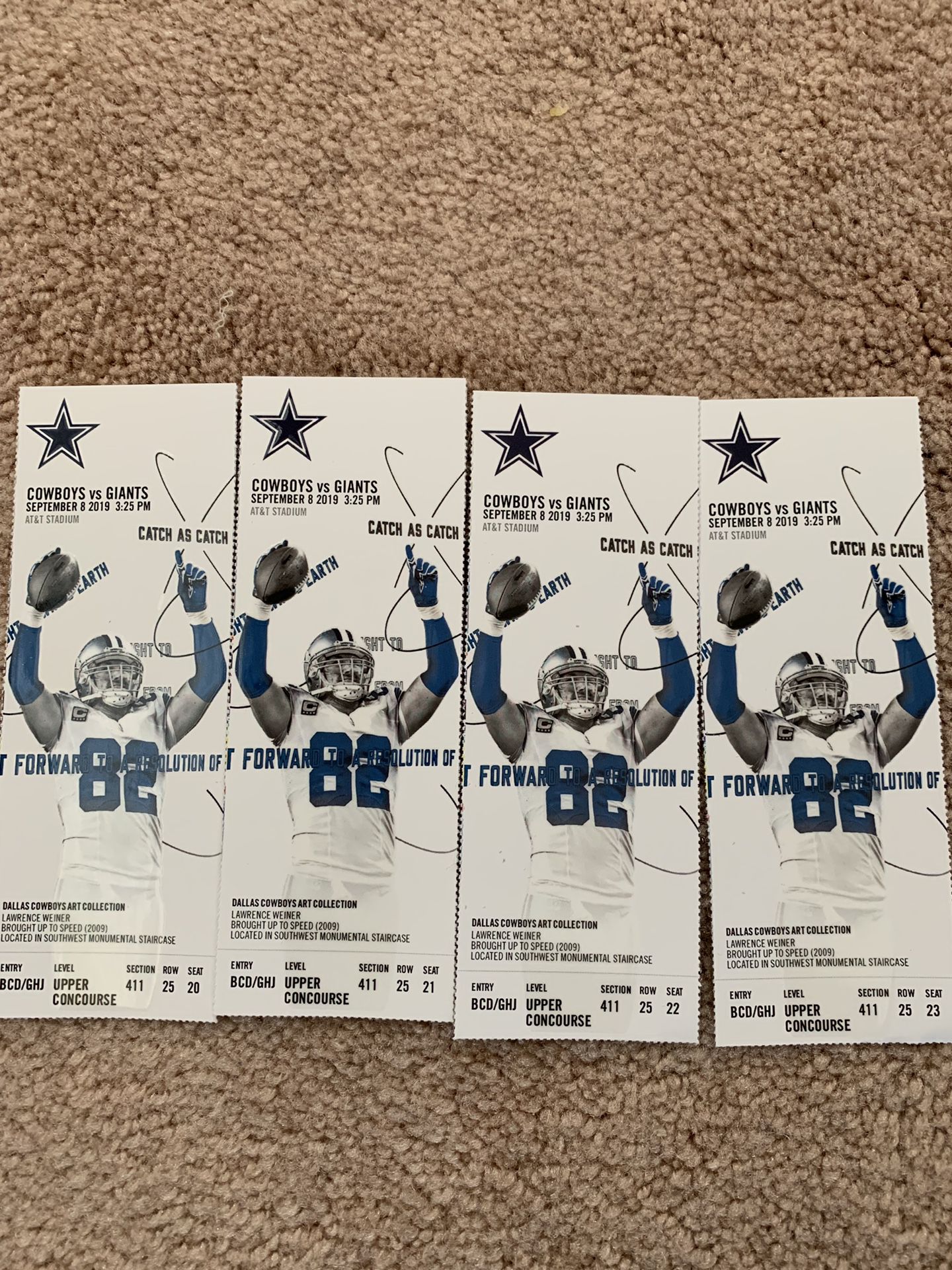 Up to 20 Good New York NY Giants @ Dallas Cowboys Tickets & Parking