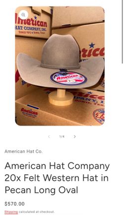 American Hat Company 20x Felt Hat Pecan