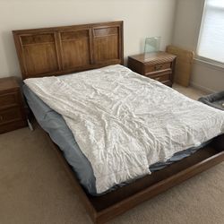 Bedroom Set, Solid Wood,  & Mattress