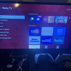 28in Roku Tv (Remote and Roku streaming box included)