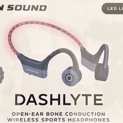 DASHLYTE (2) OPN Sound Dashlyte Open-Ear Headphones with Light Up Band, OS4000BL, Both BRAND NEW SEALED