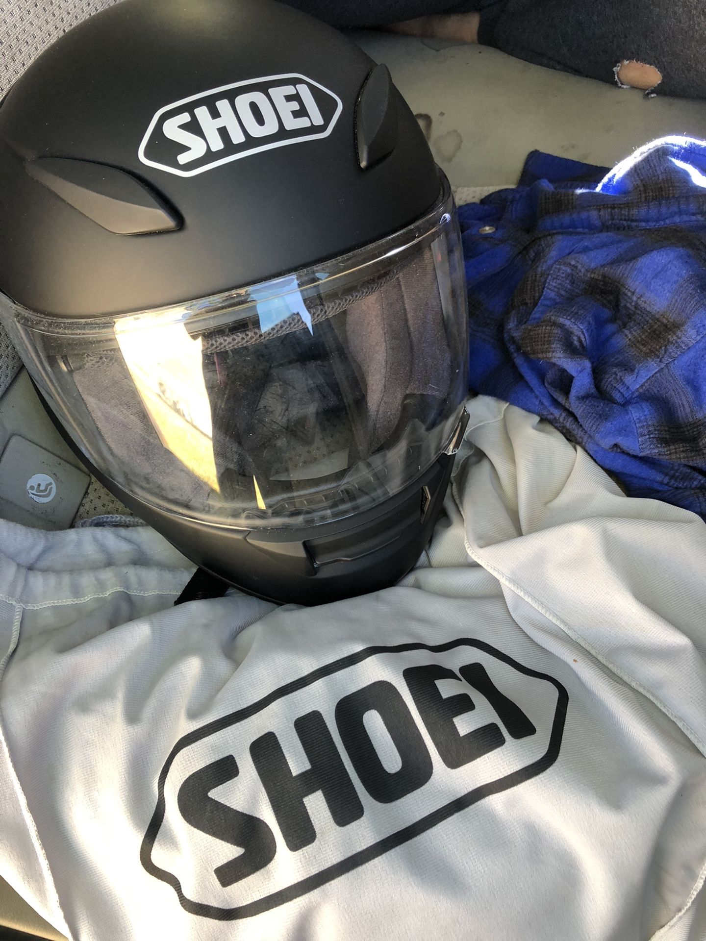 Never used. Shoel RF-1100 motorcycle helmet. Size medium.