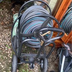 Water Hose And Wagon 