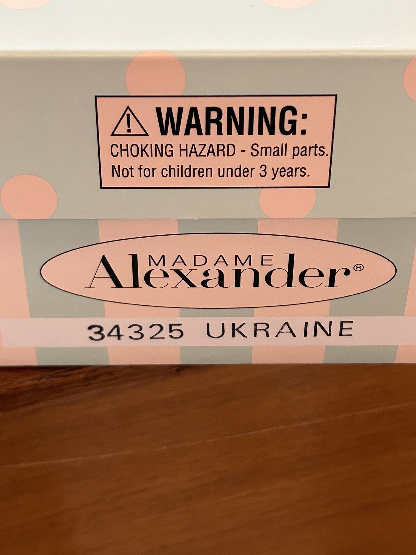Madame Alexander Dolls - Ukraine - Box Only