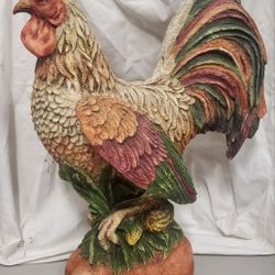 Large Realistic Rooster Statue. 24" 