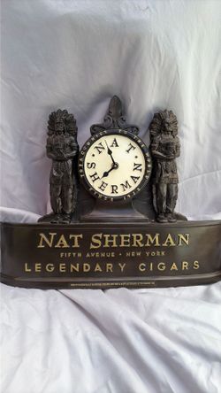 Vintage Collectable Nat Sherman Clock