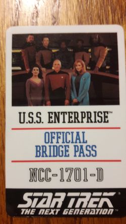 STAR TREK USS ENTERPRISE OFFICIAL BRIDGE PASS