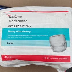 Cardinal Health Disposable Underwear (Large)