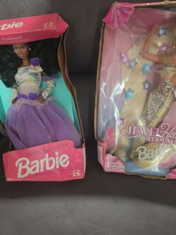 Vintage New jewel hair Mermaid Barbie  1995 Barbie 300 sweet Lavender Glendora
