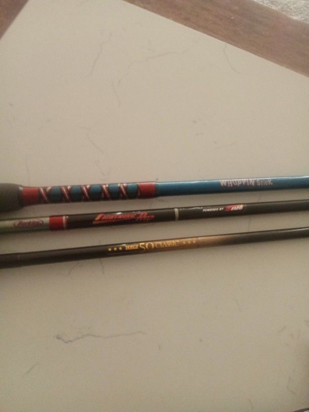 New Rods Casting And 1 Spinning Used Like New