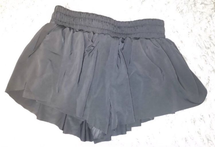 Womans Black Athletic Shorts Butterfly Shorts Size Xs