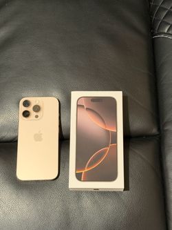 New iPhone 16 Pro Desert Titanium 256GB UNLOCKED