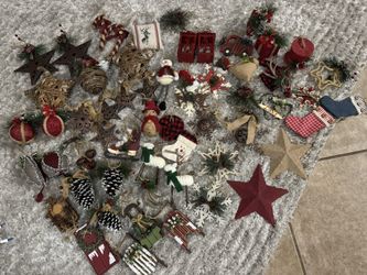 Christmas Vintage Ornaments Lot Decor 