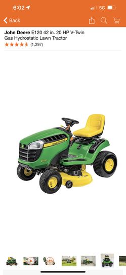 John deere discount e120 42 in