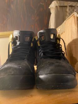 jordan mvp black and gold men size 9