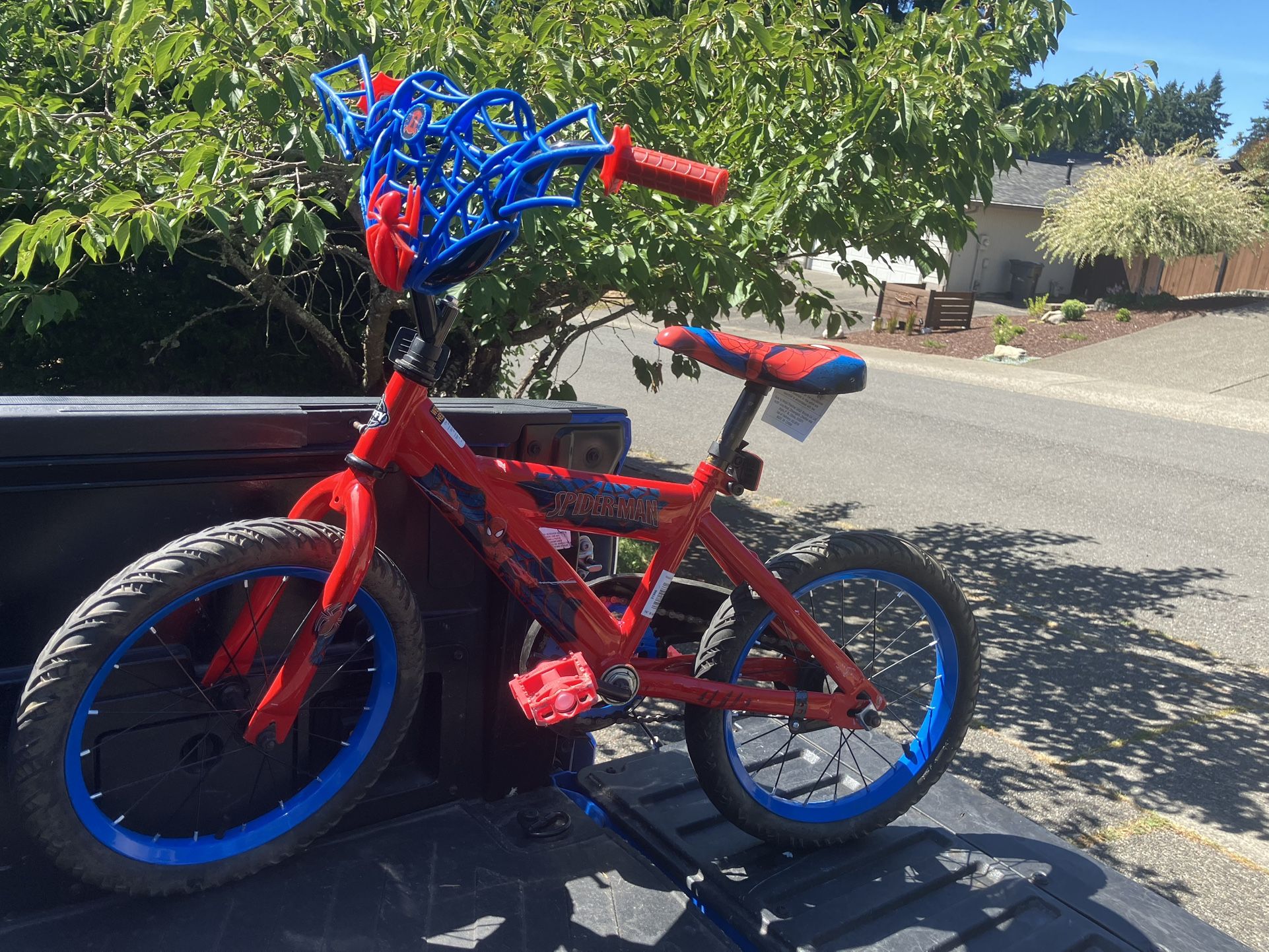 Child Kid Children Bike 16” Wheels Spider-Man Spider Man Spiderman Bicycle Tricycle Trike in Good Condition