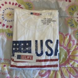 US LIFE Patriotic "USA" Graphic Tee - Size XXL