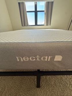 Nectar Queen mattress and frame