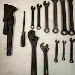 Set of (12) Ampco Brass Wrenches And Screwdriver 