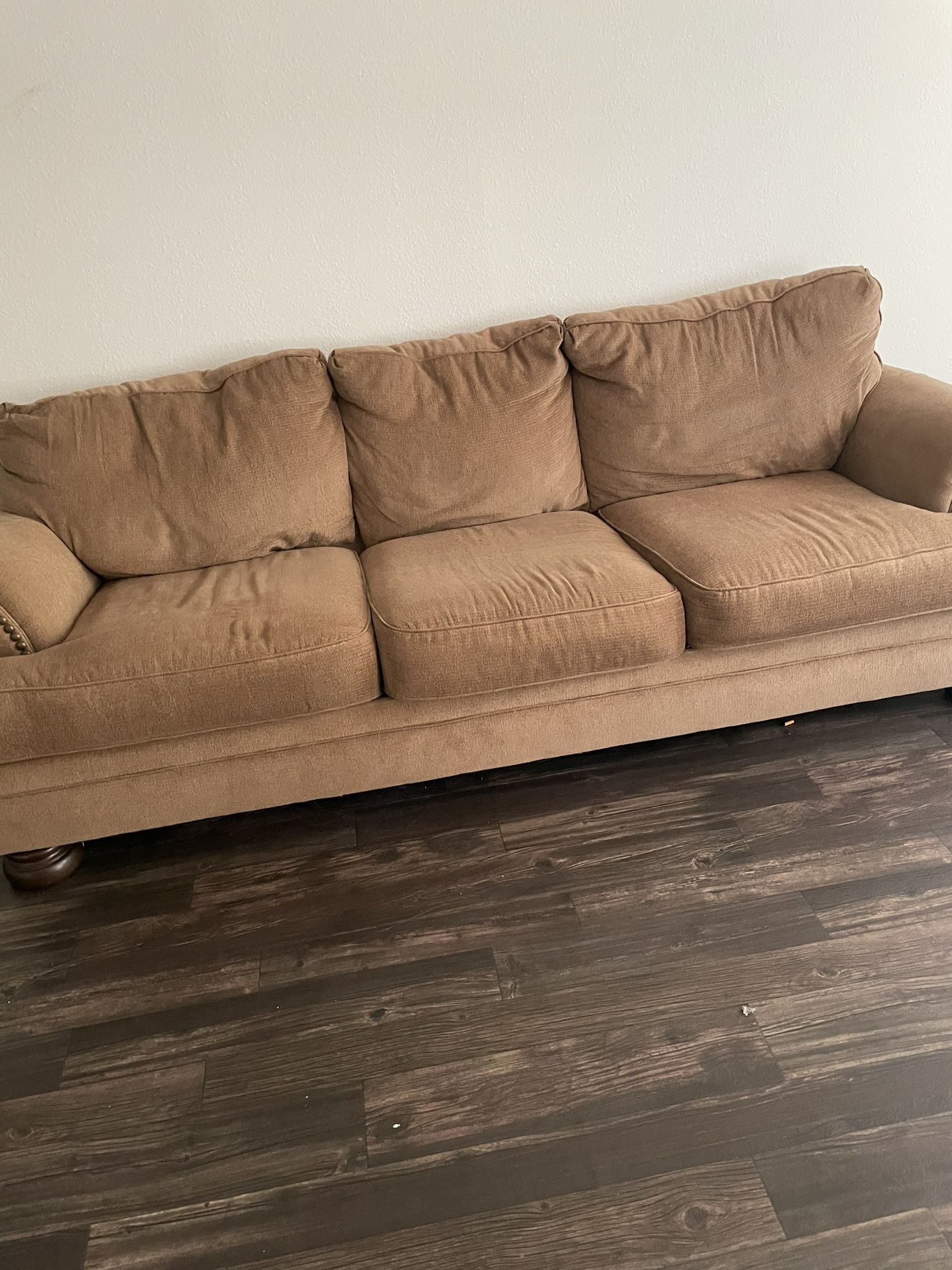 Swade Soft Brown 1 Large Couch 1 Loveseat 