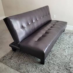 Convertible Faux Leather Futon Sofa Bed with Storage for Sale in Tucson AZ OfferUp