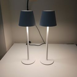 2 New LED lamps recharable USB-C. 
Incredible quality!
Included charger and cable.
Only 20 dollars. 
Incredible deal 